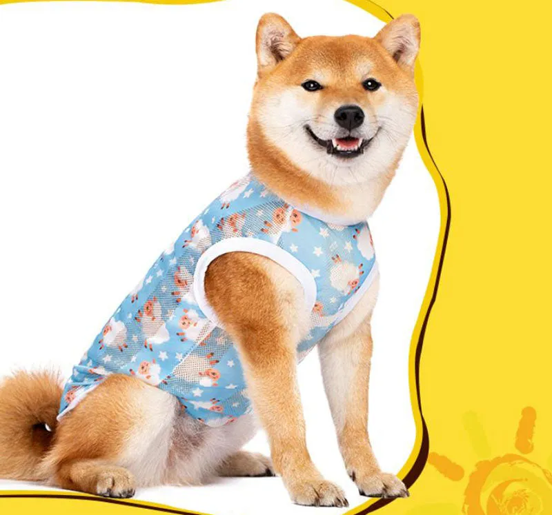 Summer Medium Large Dog Puppy Dog Vest Sunscreen Clothes