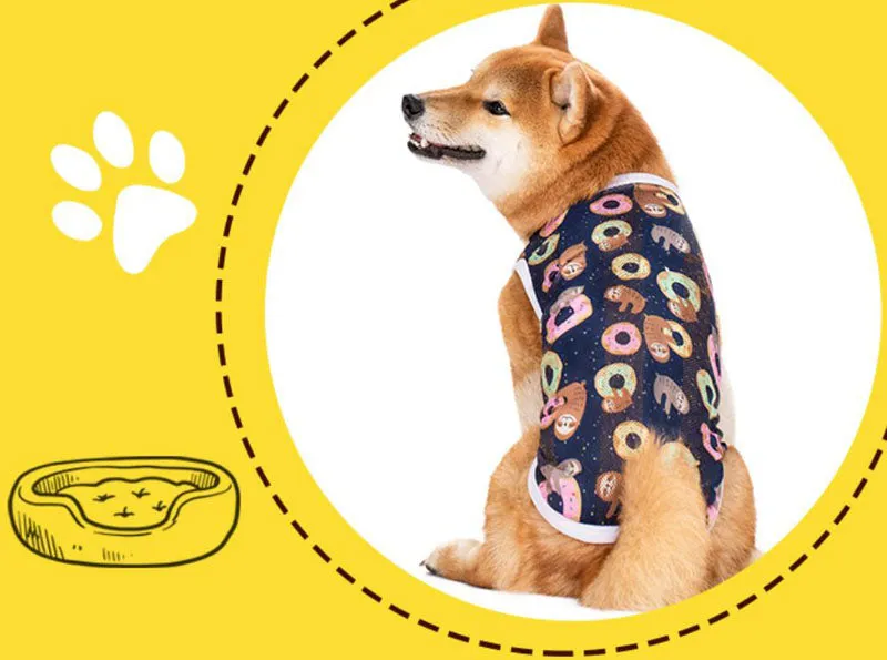 Summer Medium Large Dog Puppy Dog Vest Sunscreen Clothes