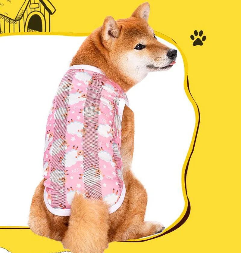 Summer Medium Large Dog Puppy Dog Vest Sunscreen Clothes