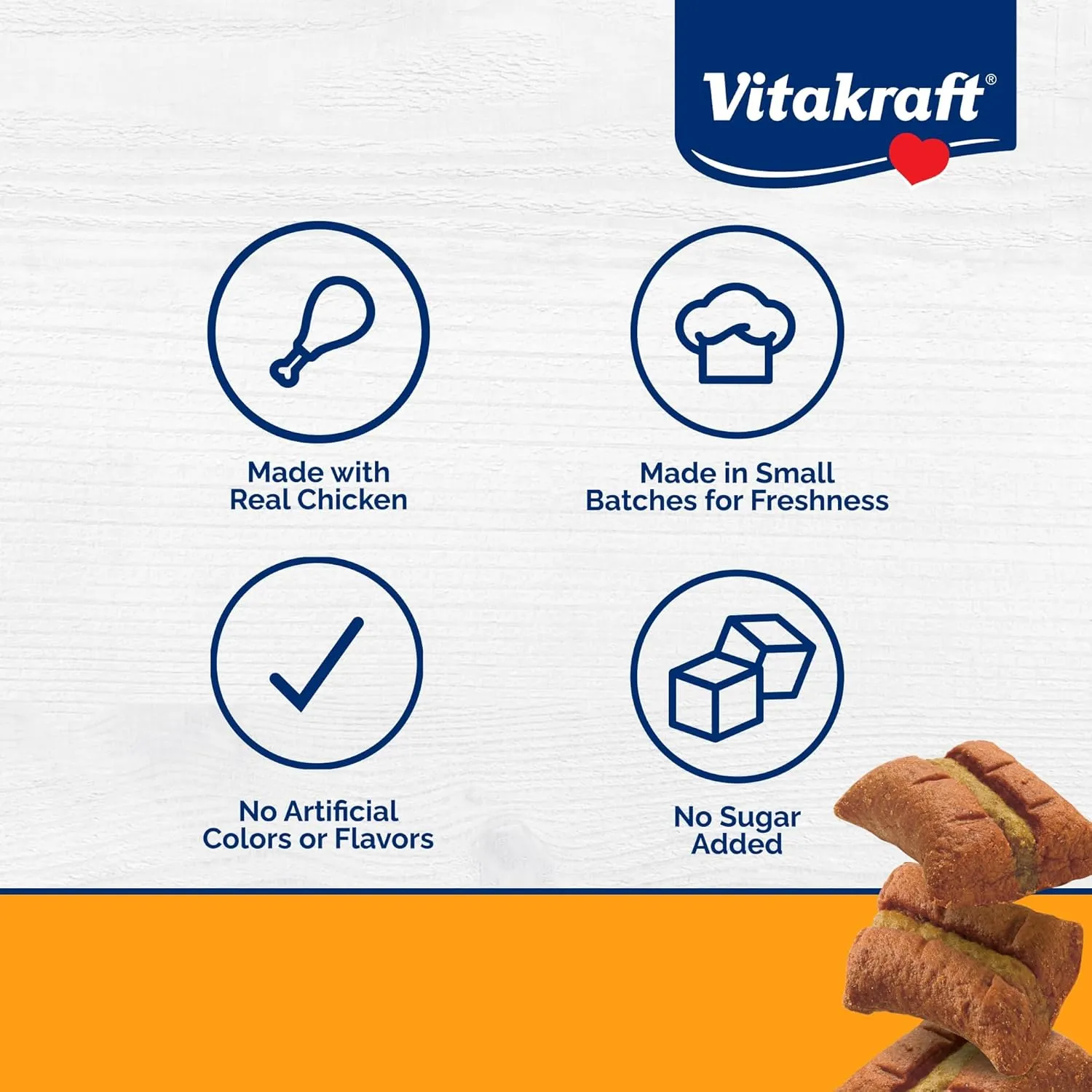 Vitakraft Meaty Morsels Mini Treats for Dogs - Chicken with Sweet Potatoes - Super Soft Dog Treats for Training - Two Layers of Gently Oven-Baked Meaty Goodness