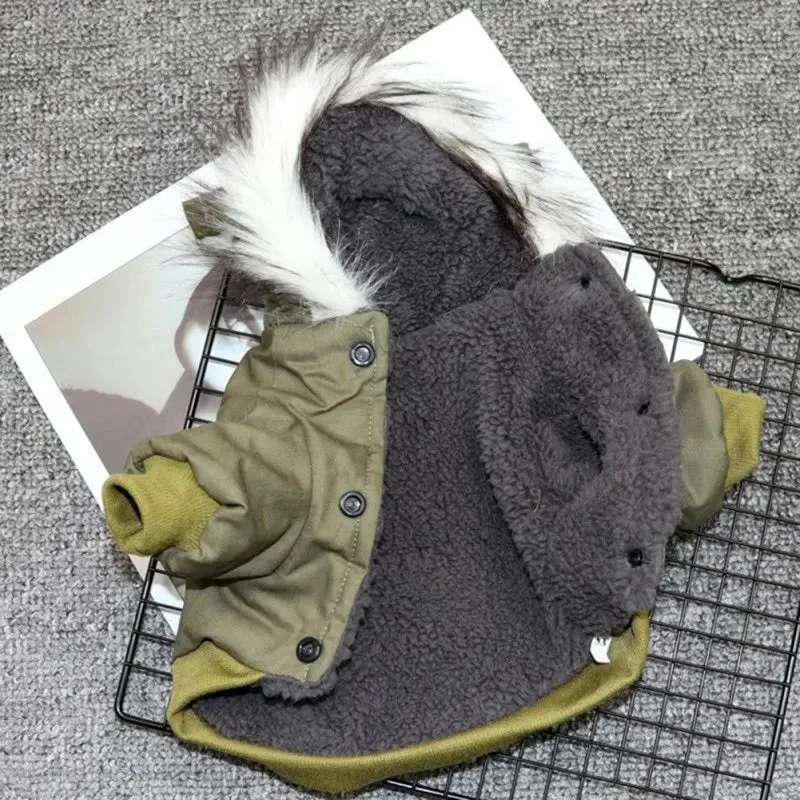 Warm Winter Dog Jacket - Cozy Puppy Hoodie for Small & Medium Dogs