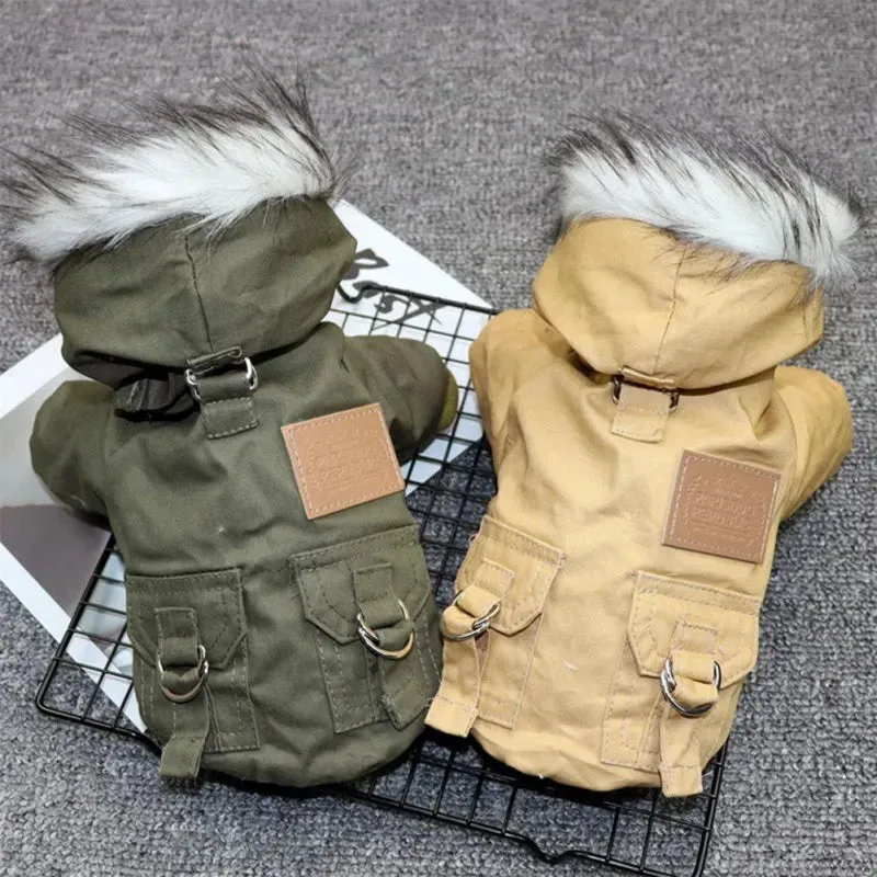Warm Winter Dog Jacket - Cozy Puppy Hoodie for Small & Medium Dogs