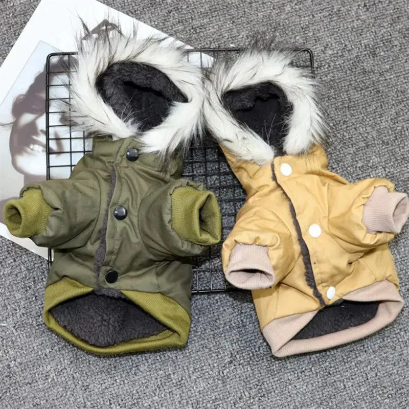 Warm Winter Dog Jacket - Cozy Puppy Hoodie for Small & Medium Dogs