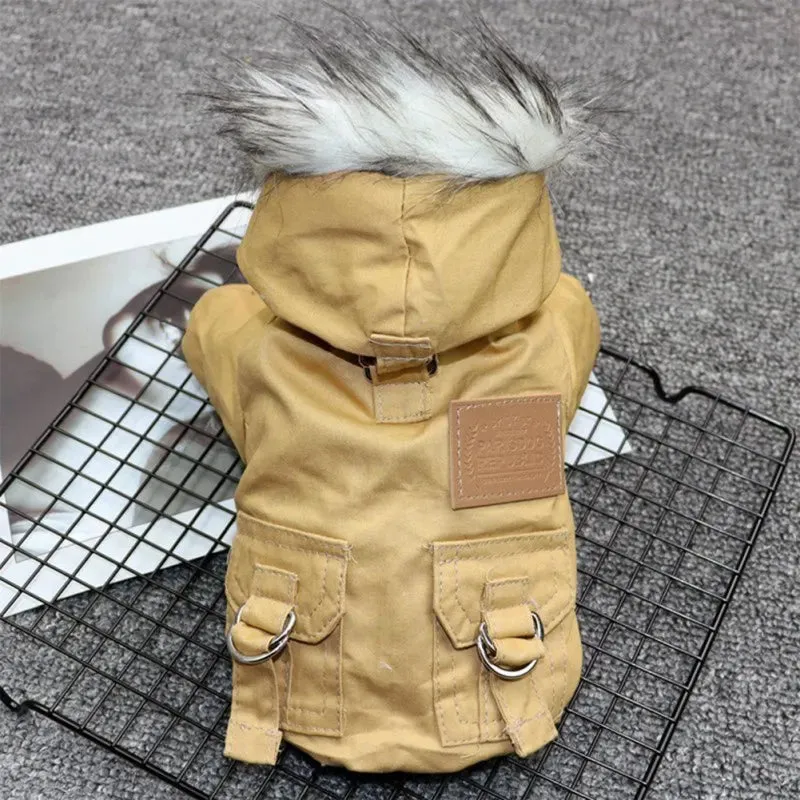 Warm Winter Dog Jacket - Cozy Puppy Hoodie for Small & Medium Dogs
