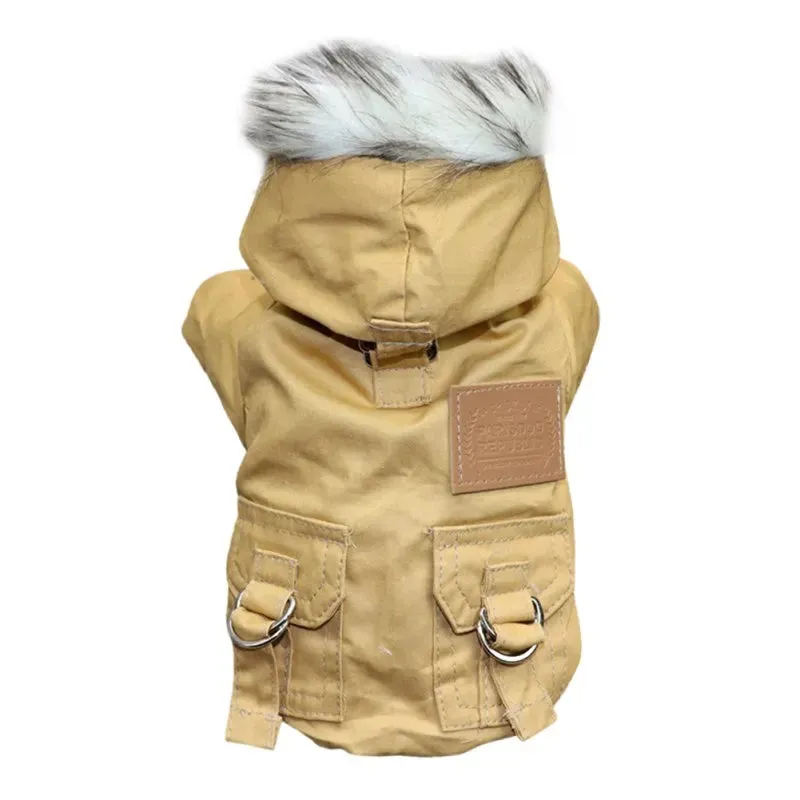 Warm Winter Dog Jacket - Cozy Puppy Hoodie for Small & Medium Dogs