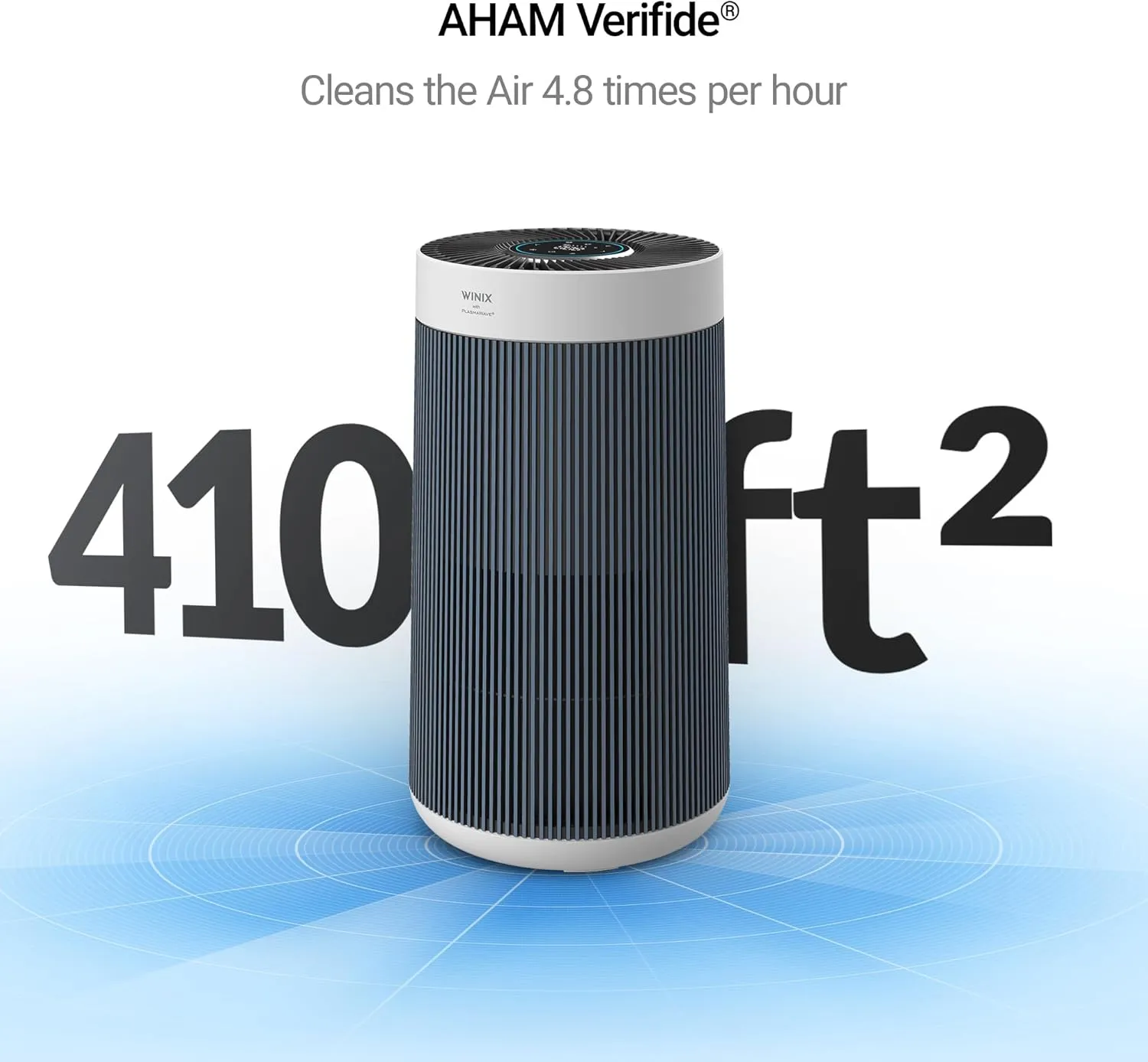 WINIX T830 Air Purifier for Home Extra Large Room Up to 1968 Ft in 1 Hr With Smart Wi-Fi, Air Quality Monitor, True HEPA, Carbon Filter and Auto Mode, Captures Pet Allergies, Smoke, Dust