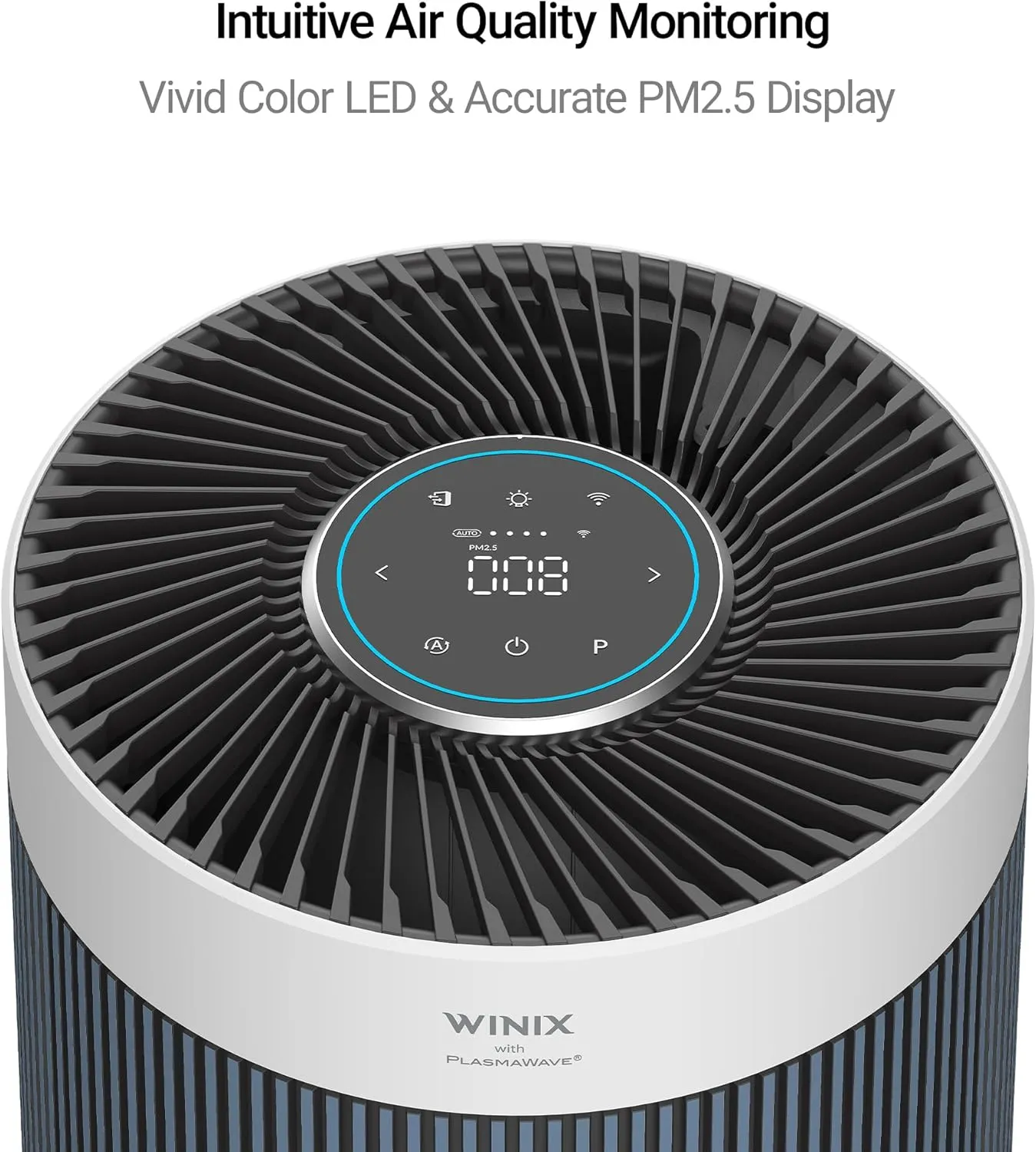 WINIX T830 Air Purifier for Home Extra Large Room Up to 1968 Ft in 1 Hr With Smart Wi-Fi, Air Quality Monitor, True HEPA, Carbon Filter and Auto Mode, Captures Pet Allergies, Smoke, Dust