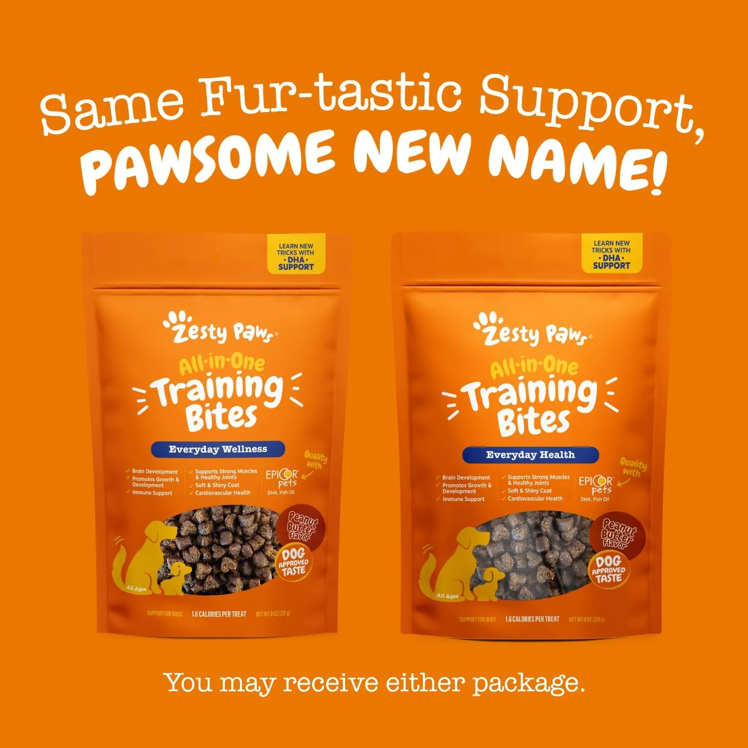 Zesty Paws Training Treats for Dogs & Puppies - Healthy Dog Treats for Hip, Joint & Muscle Health - Puppy Training Treats - for All Breeds and Ages - Dog Treats for Training - PB Flavor - 12oz