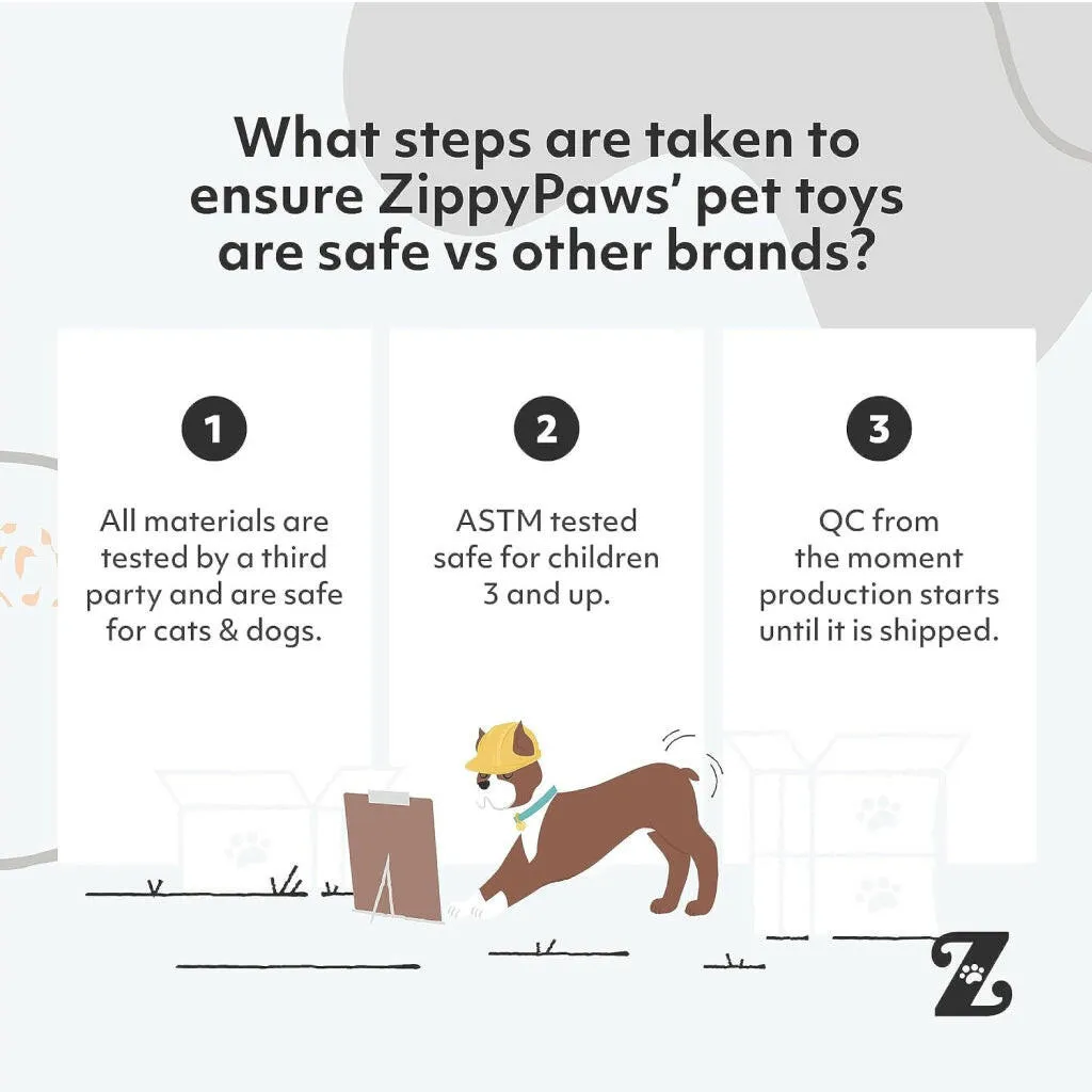 Zippy Paws Burrow Chipmunks 'n Log - Interactive Log Toy for Dogs